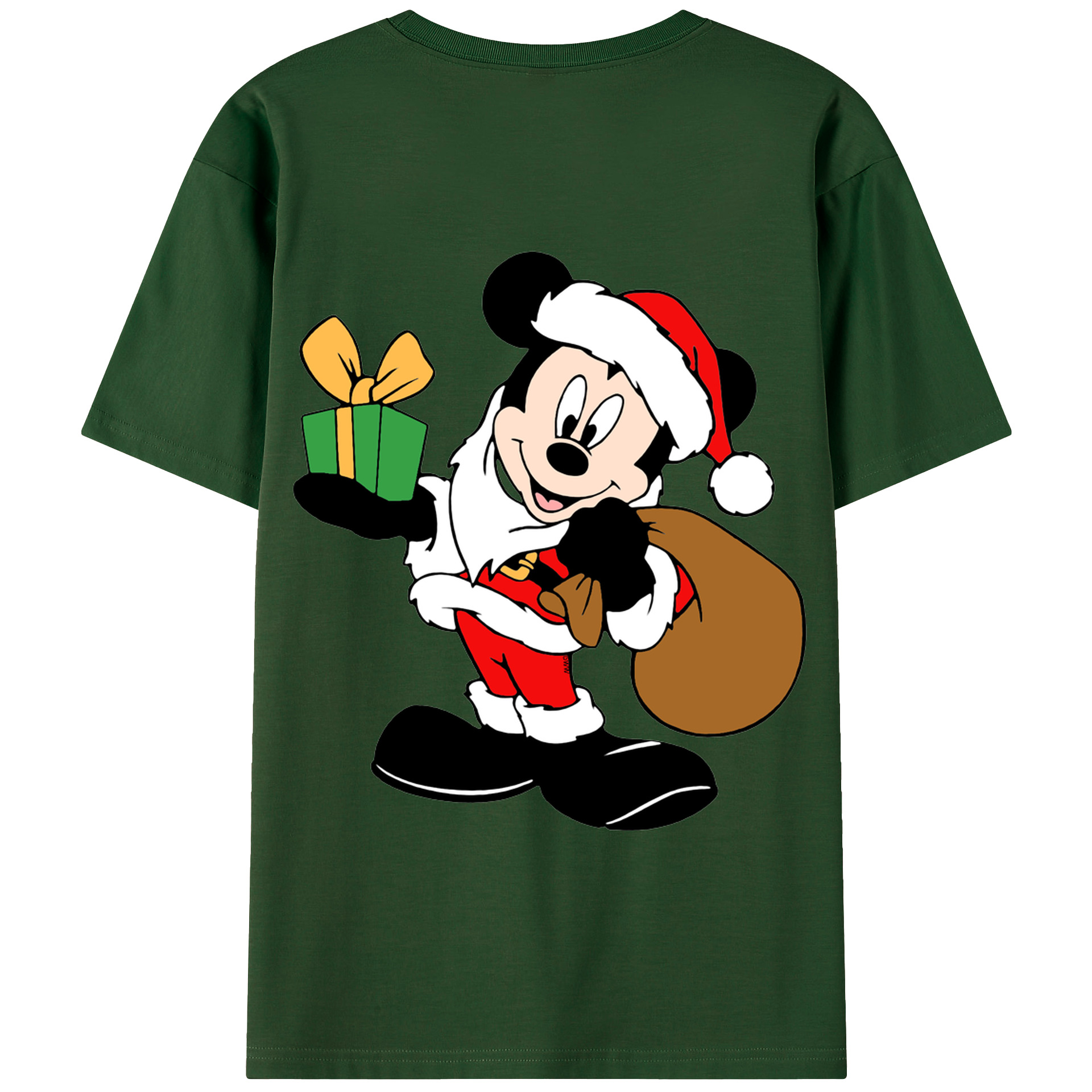 （画像用） ミッキーマウス Mickey Mouse 綿100％半袖Tシャツ（背面プリント）